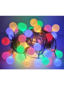 LED Lichterkette 4,80m 24 Lichter Partylichterkette in Bunt