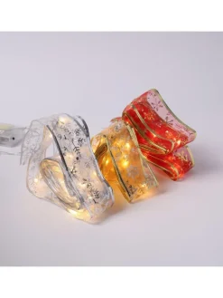 LED Seidenband Geschenkband in rot Länge 2,7m