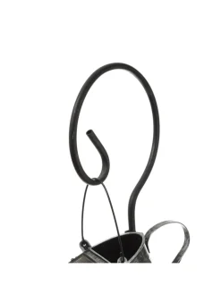 LED Solar Gießkanne mit Wasserfalleffekt H: 90cm in silber