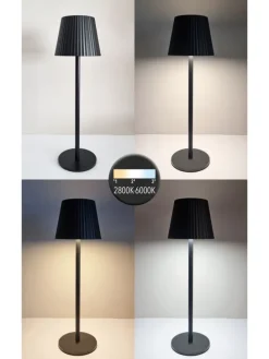 LED Tischlampe dimmbar Touch Farbwechsler IP44 Innen & Außen 36,5x11cm in Grün