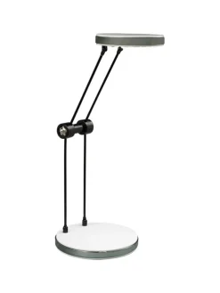 LED Tischleuchte "ALEKO" in weiß - (L)9 cm x (B)11 cm x (H)30 cm