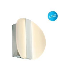 LED Wandleuchte "DENVER" in chrome - (L)16 cm x (B)16 cm x (H)16 cm - EEK G