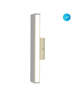 LED Wandleuchte "DUBAI" in chrome - (L)32 cm x (B)7 cm x (H)5.5 cm - EEK E