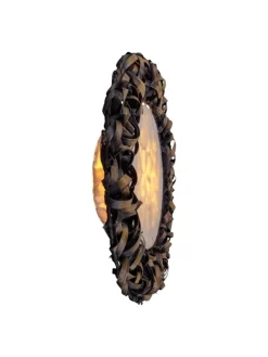 LED Wandleuchte in schwarz - (L)50 cm x (B)50 cm x (H)12 cm - EEK A