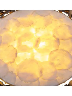 LED Wandleuchte in schwarz - (L)50 cm x (B)50 cm x (H)12 cm - EEK A