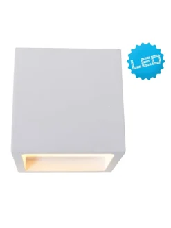 LED Wandleuchte in weiß - (L)11.5 cm x (B)11.5 cm x (H)11.5 cm - EEK G