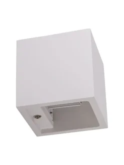 LED Wandleuchte in weiß - (L)11.5 cm x (B)11.5 cm x (H)11.5 cm - EEK G