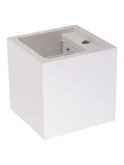 LED Wandleuchte in weiß - (L)11.5 cm x (B)11.5 cm x (H)11.5 cm - EEK G