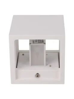 LED Wandleuchte in weiß - (L)11.5 cm x (B)11.5 cm x (H)11.5 cm - EEK G