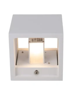 LED Wandleuchte in weiß - (L)11.5 cm x (B)11.5 cm x (H)11.5 cm - EEK G