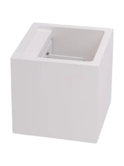 LED Wandleuchte in weiß - (L)11.5 cm x (B)11.5 cm x (H)11.5 cm - EEK G