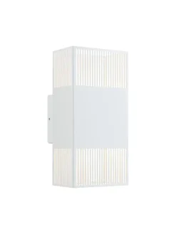 LED Wandleuchte Tharin IP44 3000K 120x104mm 2x3,7W Weiß