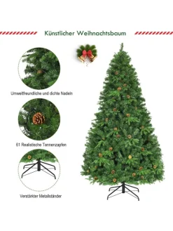 LED Weihnachtsbaum künstlich in Grün
