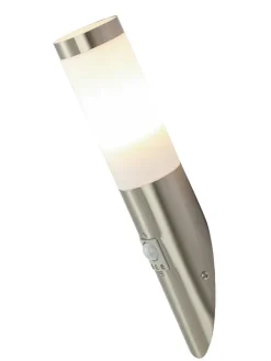 LED-Außenleuchte "Boston" in Silber - (B)7,6 x (H)40 cm