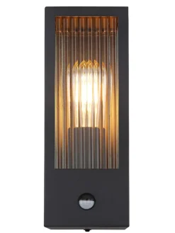 LED-Außenleuchte "Gundula" in Schwarz - (B)12 x (H)32 cm