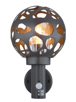 LED-Außenleuchte "Hilario" in Schwarz - (B)20 x (H)32 cm