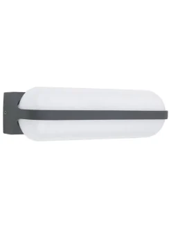 LED-Außenleuchte "Honna" in Grau - (B)26 x (H)6 cm