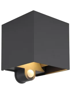 LED-Außenleuchte in Anthrazit - (B)10 x (H)12,5 cm