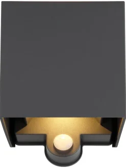 LED-Außenleuchte in Anthrazit - (B)10 x (H)12,5 cm