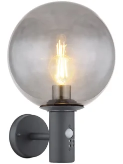 LED-Außenleuchte in Anthrazit - (H)37 x Ø 25 cm