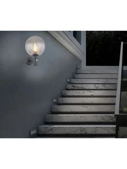 LED-Außenleuchte in Anthrazit - (H)37 x Ø 25 cm