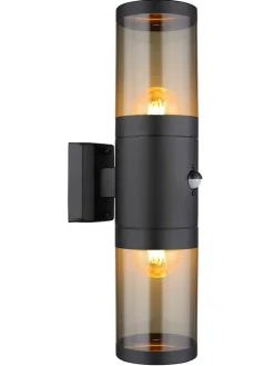 LED-Außenleuchte "Xeloo" in Schwarz - (B)10 x (H)42 cm