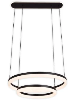 LED-CCT-Hängeleuchte "Circulo" in Schwarz/ Creme - EEK G (A bis G)