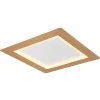 LED-Deckenleuchte "Clay" in Hellbraun - (B)40 x (H)40 cm