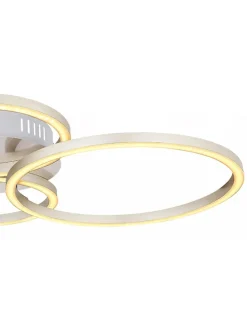 LED-Deckenleuchte in Gold - (B)65,5 x (H)7,5 x (T)40,6 cm