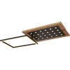 LED-Deckenleuchte in Hellbraun - (B)63,5 x (H)8,5 x (T)27,7 cm