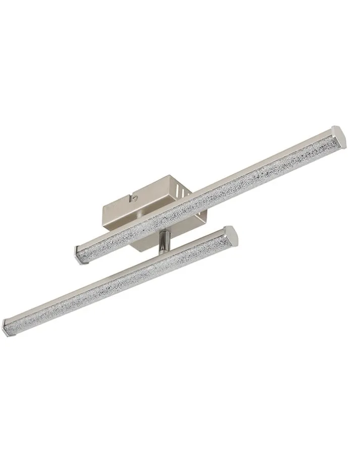 LED-Deckenleuchte "Kirina" in Silber - (B)50 x (H)8,4 x (T)7 cm