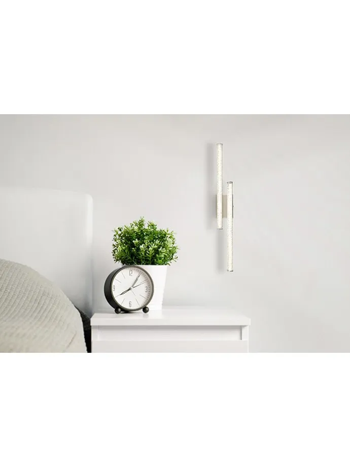 LED-Deckenleuchte "Kirina" in Silber - (B)50 x (H)8,4 x (T)7 cm