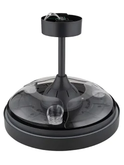 LED-Deckenventilator in Grau - (H)44,8 x Ø 91 cm