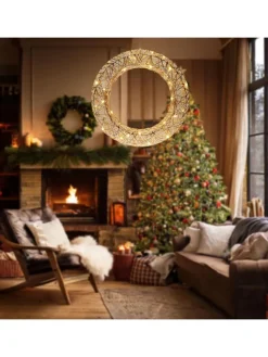 LED-Dekoanhänger in Gold - Ø 40 cm