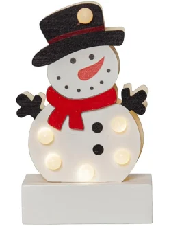 LED-Dekofigur "Freddy" in Weiß - (L)14 x (B)8,5 cm