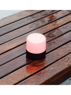 LED-Dekoleuchte "Bolo" in Transparent - (H)9,5 x Ø 9,4 cm