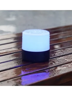 LED-Dekoleuchte "Bolo" in Transparent - (H)9,5 x Ø 9,4 cm