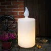 LED-Dekoleuchte "Candle" in Weiß - (H)60 x Ø 38,5 cm