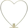 LED-Dekoleuchte "Flamme Heart" in Gold - (B)28 x (H)28 cm