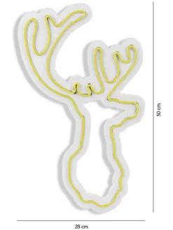 LED-Dekoleuchte in Gelb - (L)50 x (B)28 cm