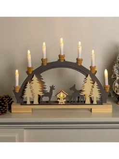 LED-Dekoleuchte in Hellbraun - (L)5 x (B)45 x (H)33 cm