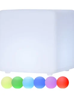 LED-Dekoleuchte in Weiß - (B)28 x (H)29 cm