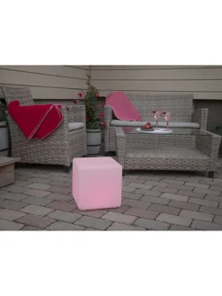 LED-Dekoleuchte in Weiß - (B)28 x (H)29 cm