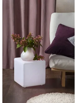 LED-Dekoleuchte in Weiß - (B)28 x (H)29 cm