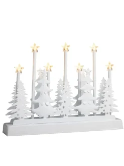 LED-Dekoleuchte in Weiß - (B)32 x (H)23 x (T)5,5 cm