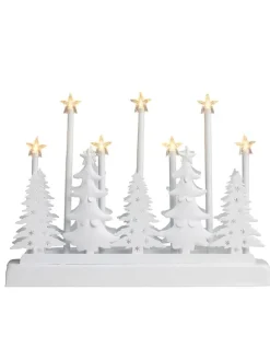 LED-Dekoleuchte in Weiß - (B)32 x (H)23 x (T)5,5 cm