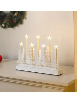 LED-Dekoleuchte in Weiß - (B)32 x (H)23 x (T)5,5 cm