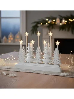 LED-Dekoleuchte in Weiß - (B)32 x (H)23 x (T)5,5 cm