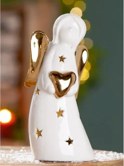 LED-Dekoleuchte in Weiß - (B)9,5 x (H)20 x (T)7 cm