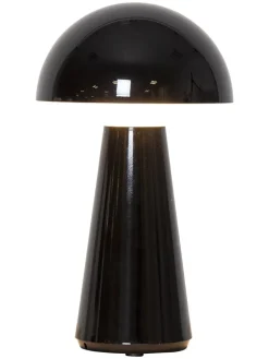 LED-Deko-Leuchte "Mushroom" in Schwarz - (B)16 x (H)28 cm